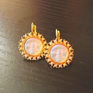 Kirks Folly Seaview Man in the Moon Earrings